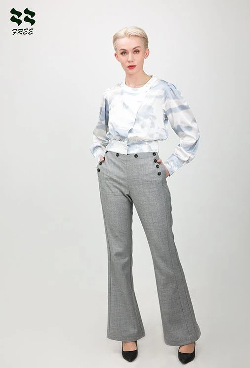 Ladies Woven Flared Pant