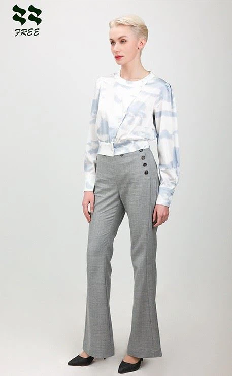 Ladies Woven Flared Pant