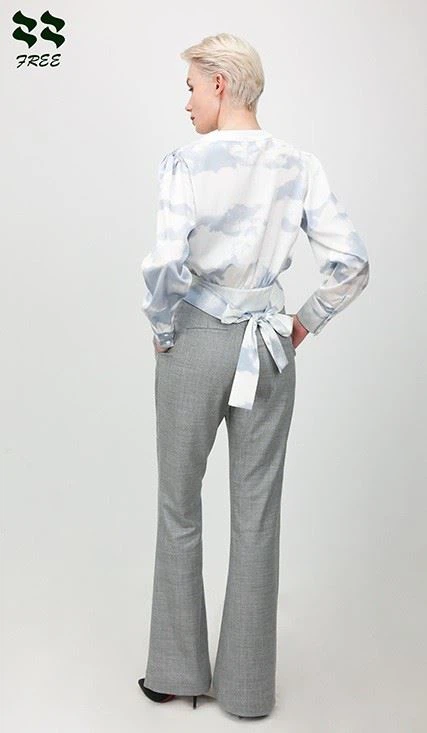 Ladies Woven Flared Pant