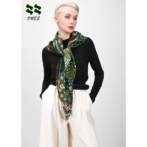 Floral Silk Scarf
